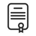 I Certificate Paper SVG Icon